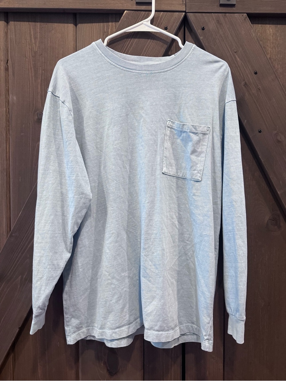 Ardene Light Blue Long-Sleeve Pocket Tee